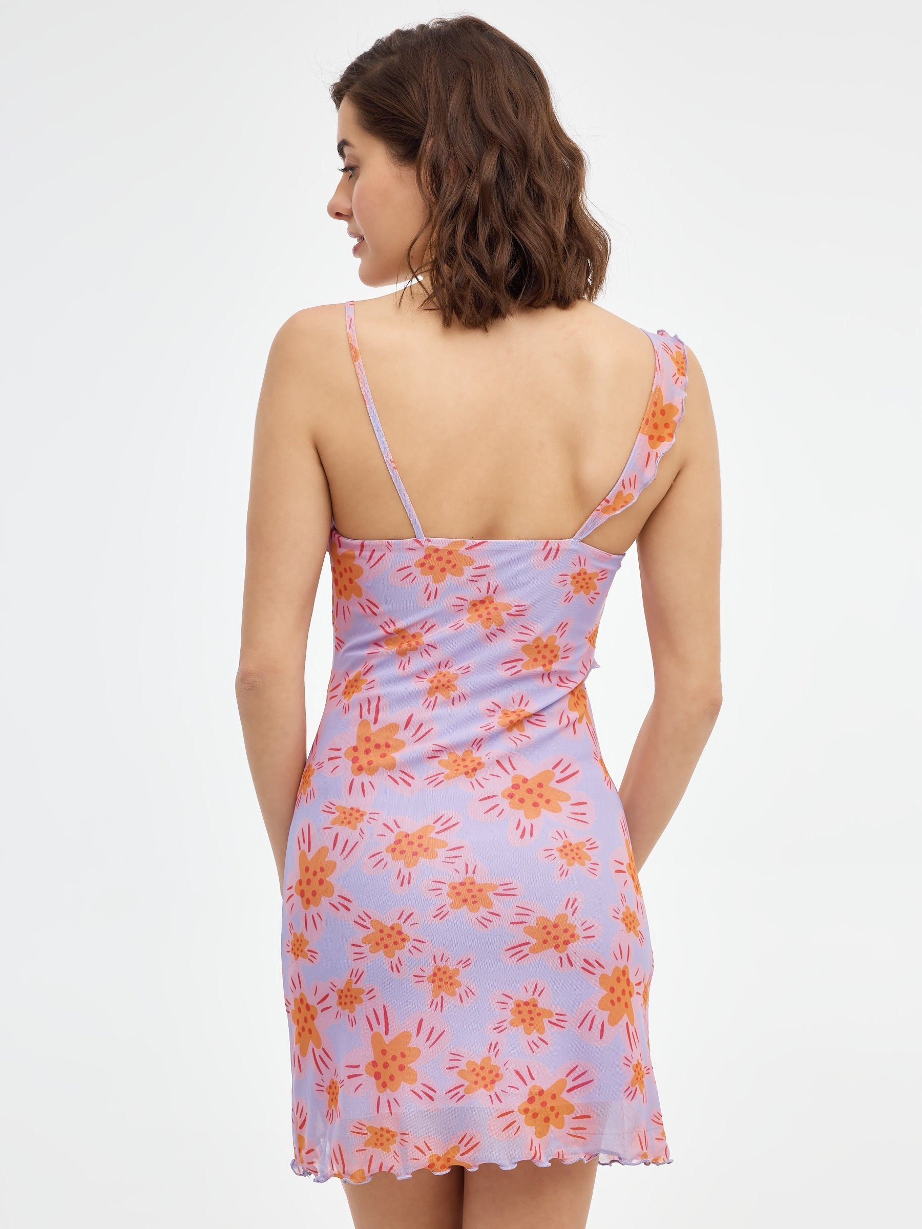 Vestido mini de tul flores