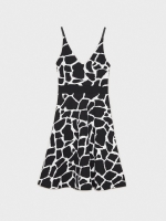 %Pto% Mini print dress white