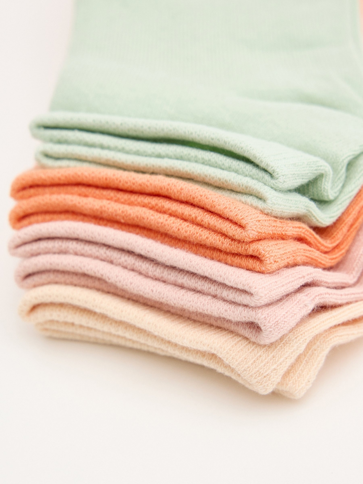 Meias de tornozelo pack 4 assortment vista meia frontal