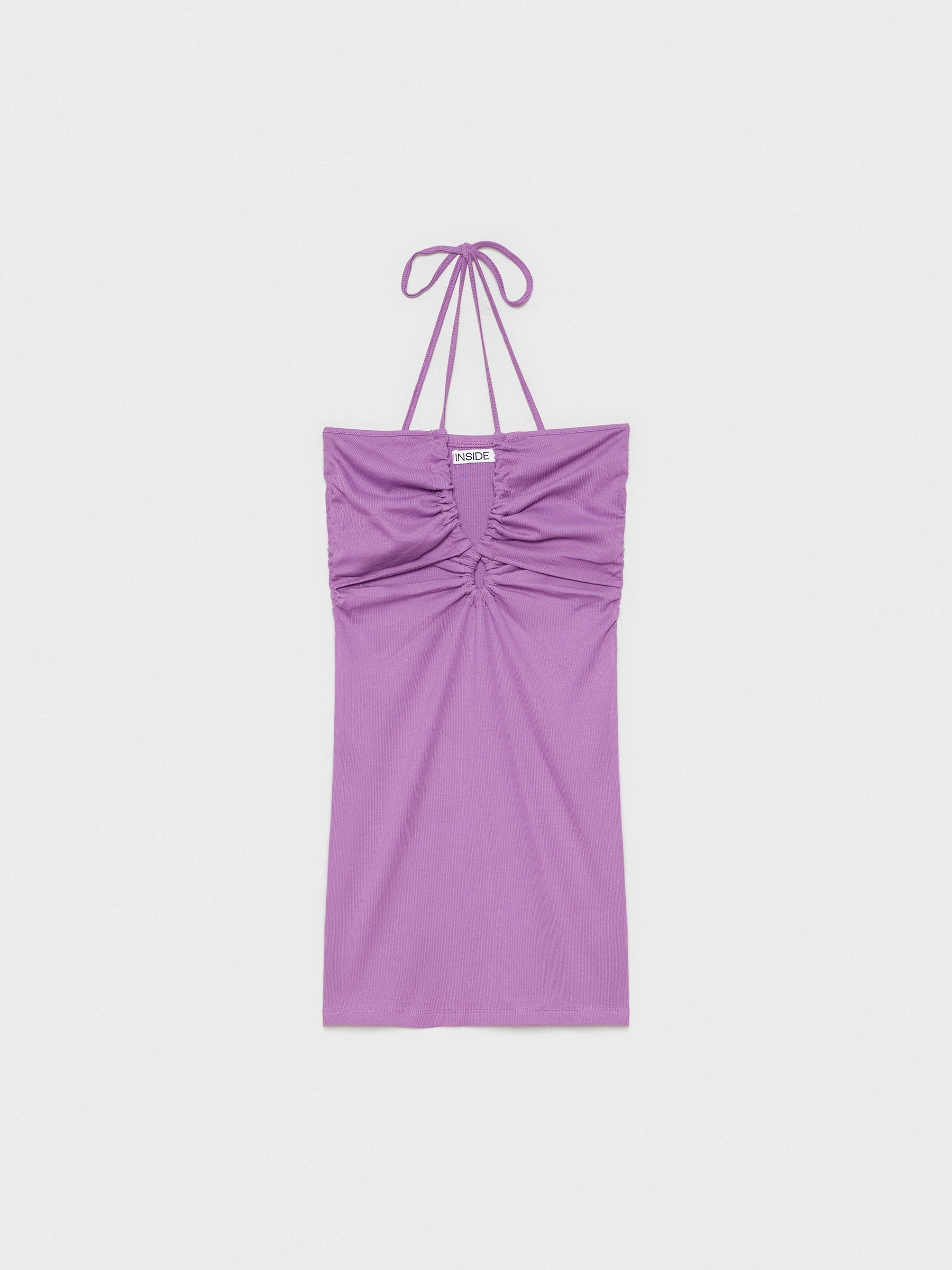 Mini slim halter dress