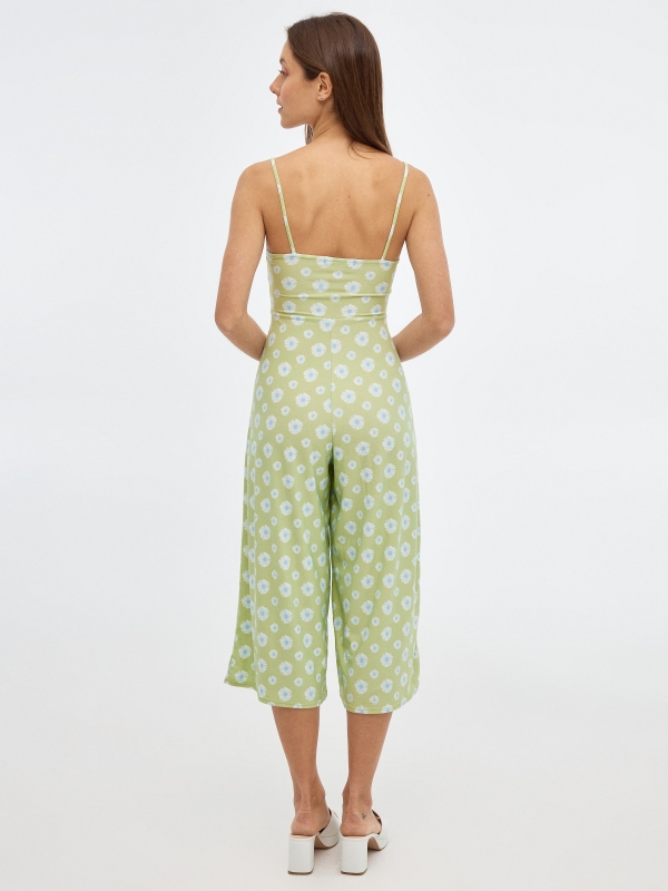 Cut out print jumpsuit multicolor middle front view