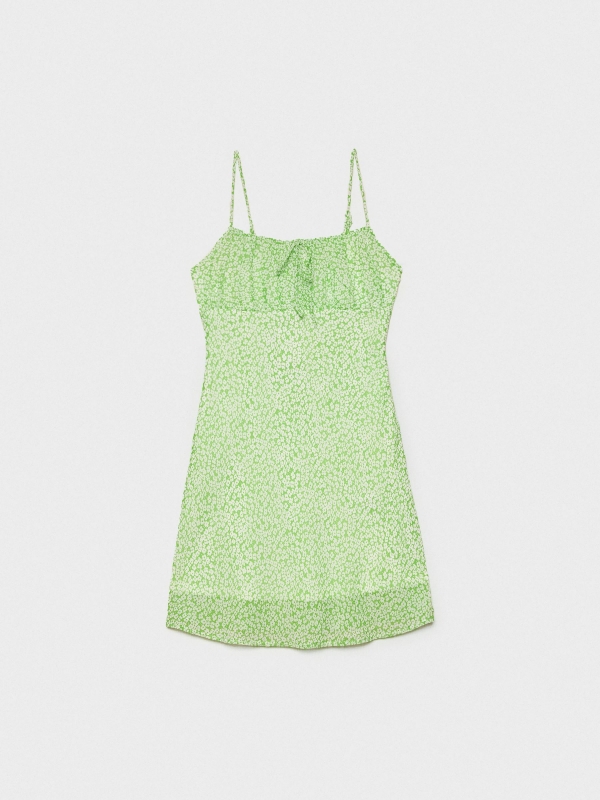  Mini dress square neckline light green