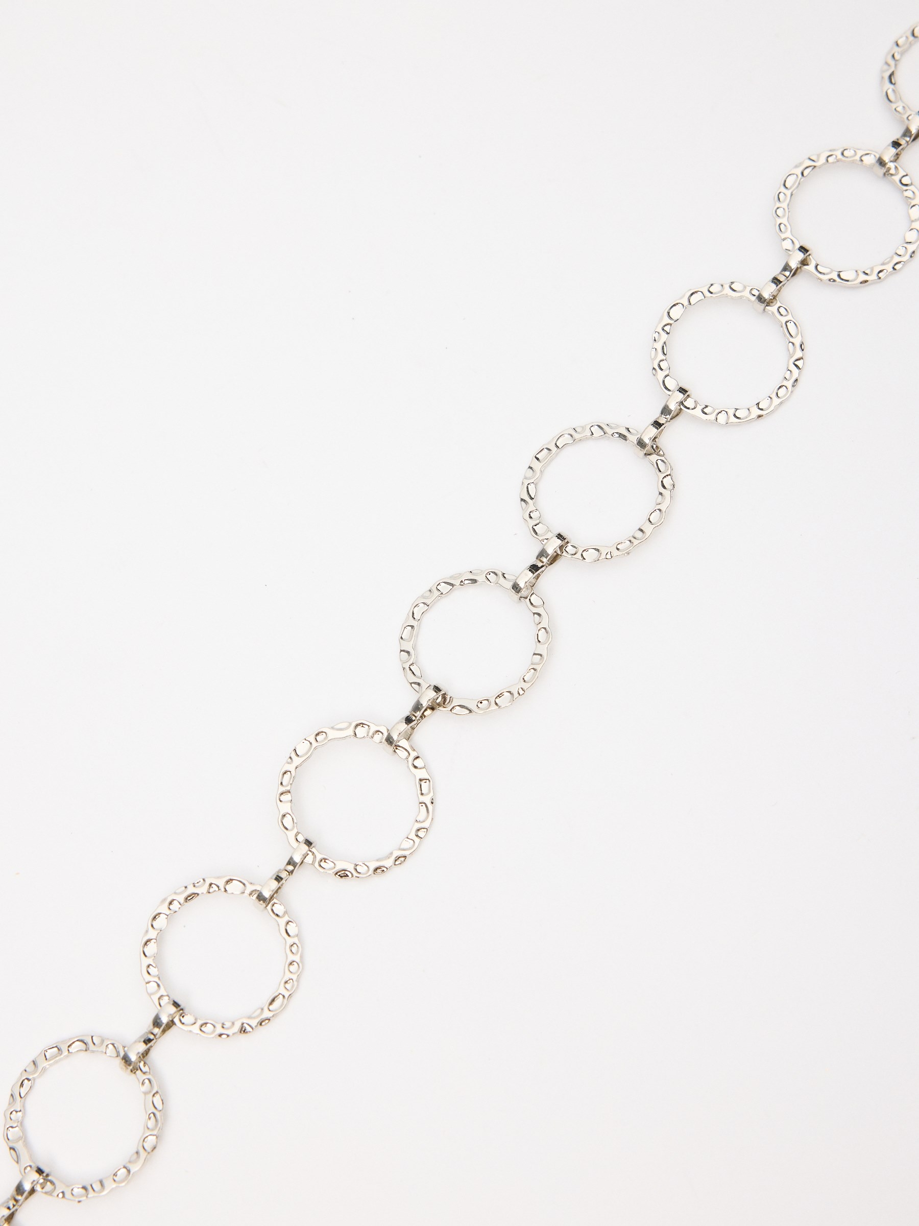 Silver chain belt