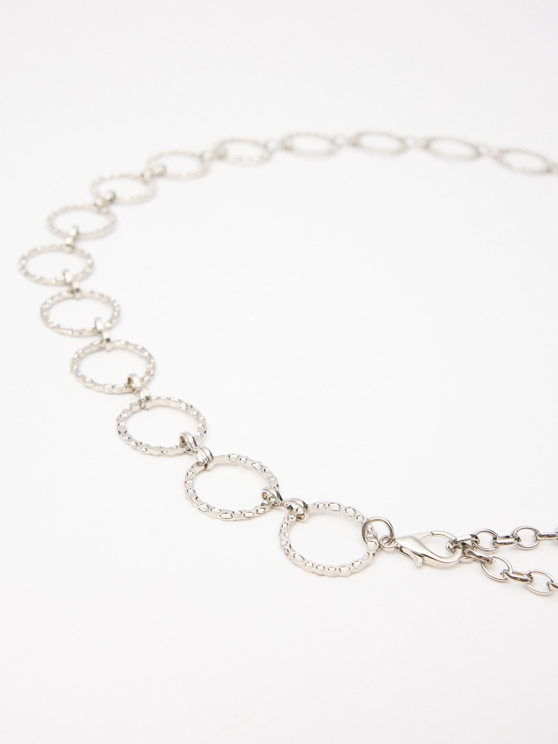 Silver chain belt