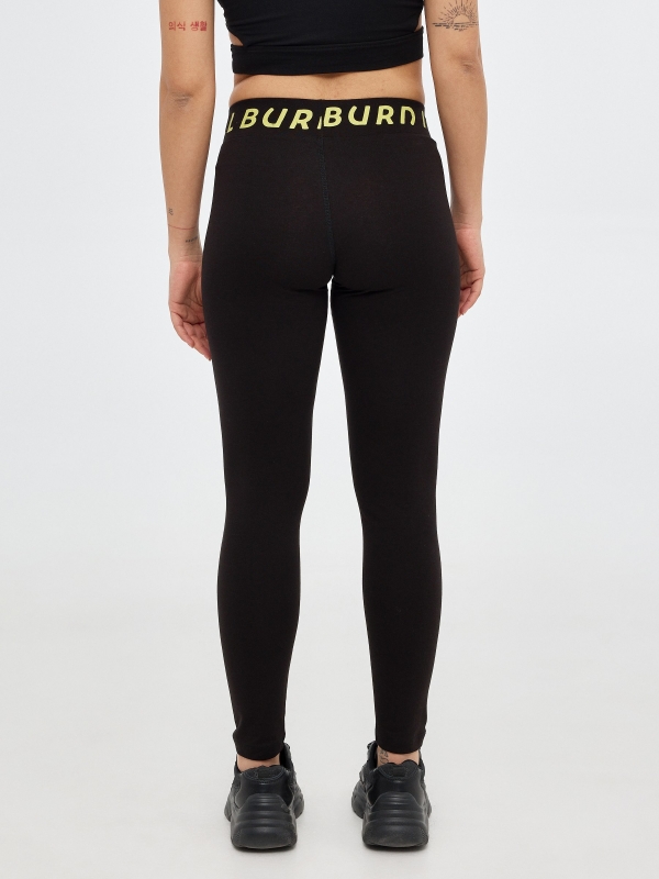 Legging All burn it preto vista geral frontal