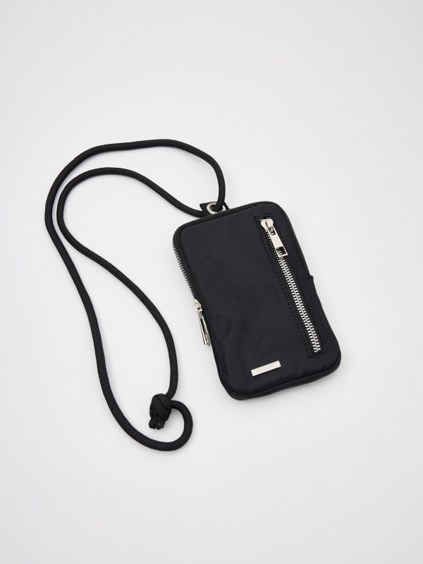 Handbag 18x11x2cm black 45º side view