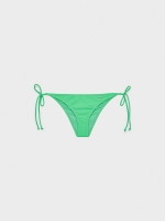 %Pto% Knotted bikini bottoms green front view