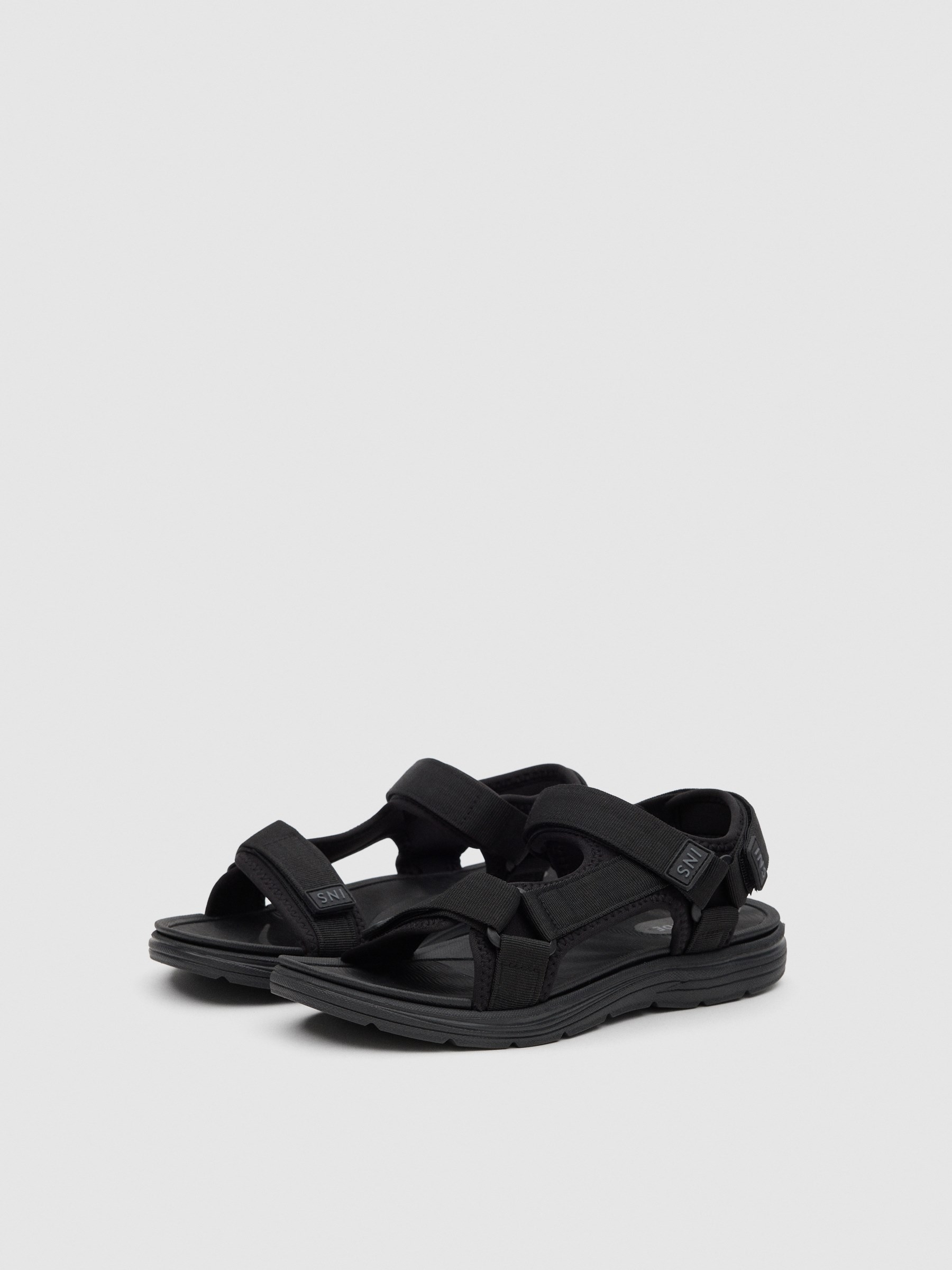 Black nylon sport sandal