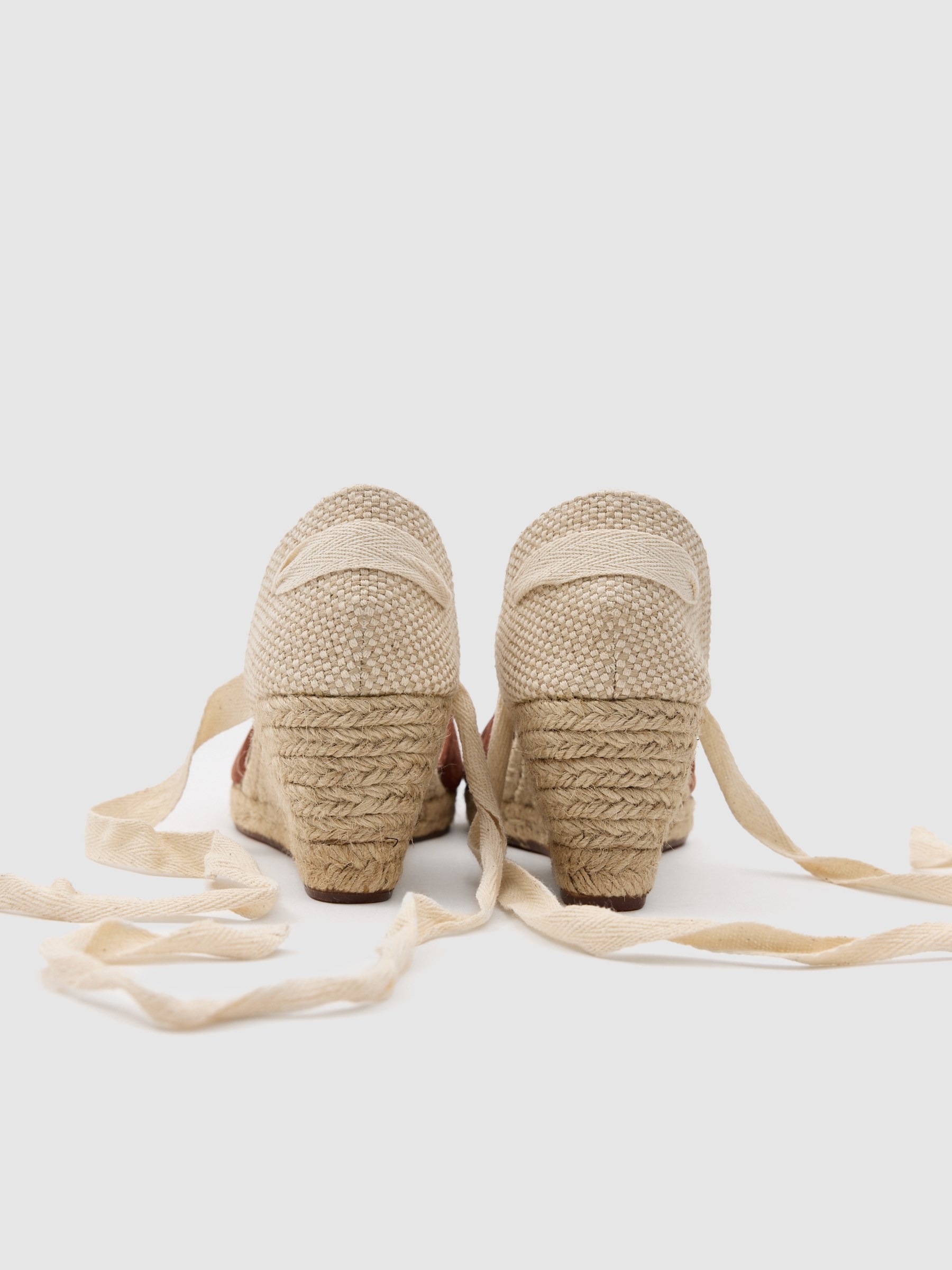 Wedge espadrille brown