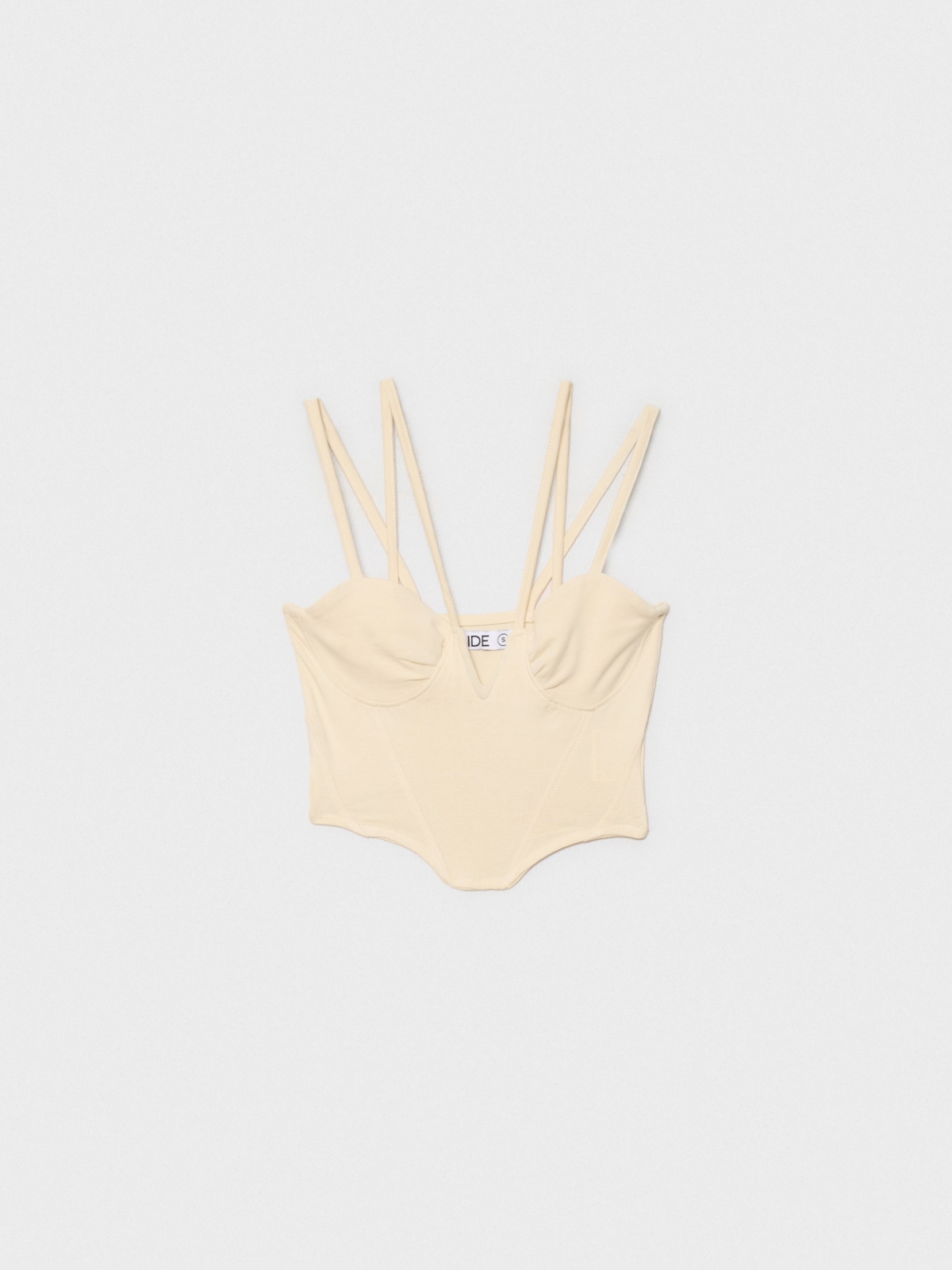 %Pto% Top bustier doble tirante arena