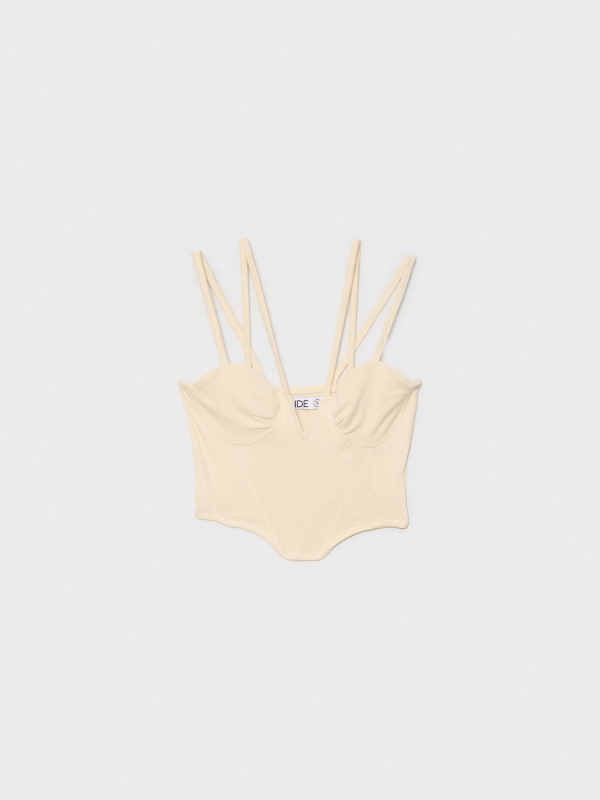  Top bustier doble tirante arena