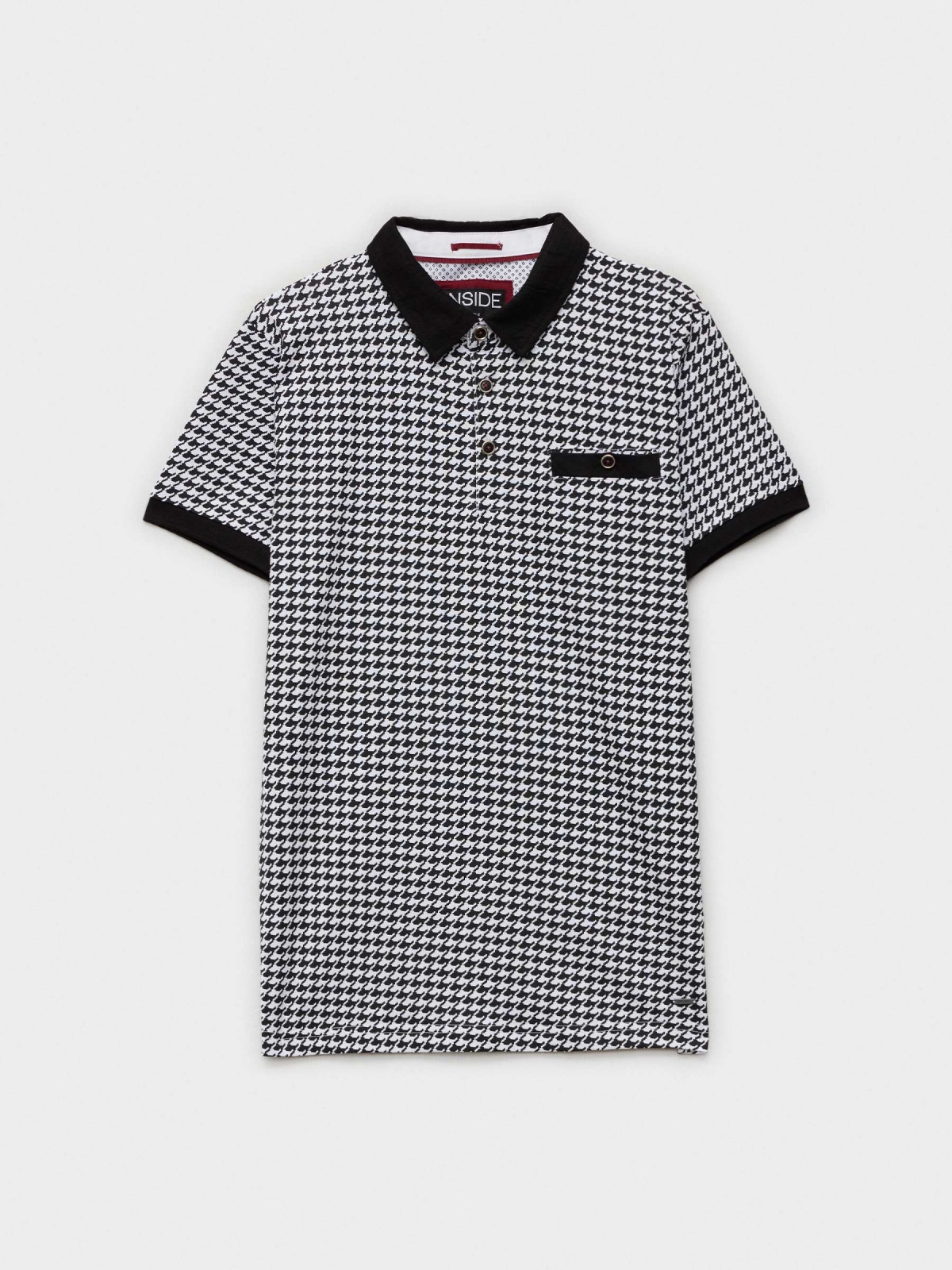 %Pto% Polo Pata de Gallo negro