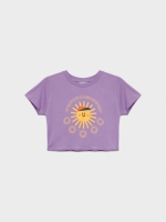 %Pto% Purple crop top lilac