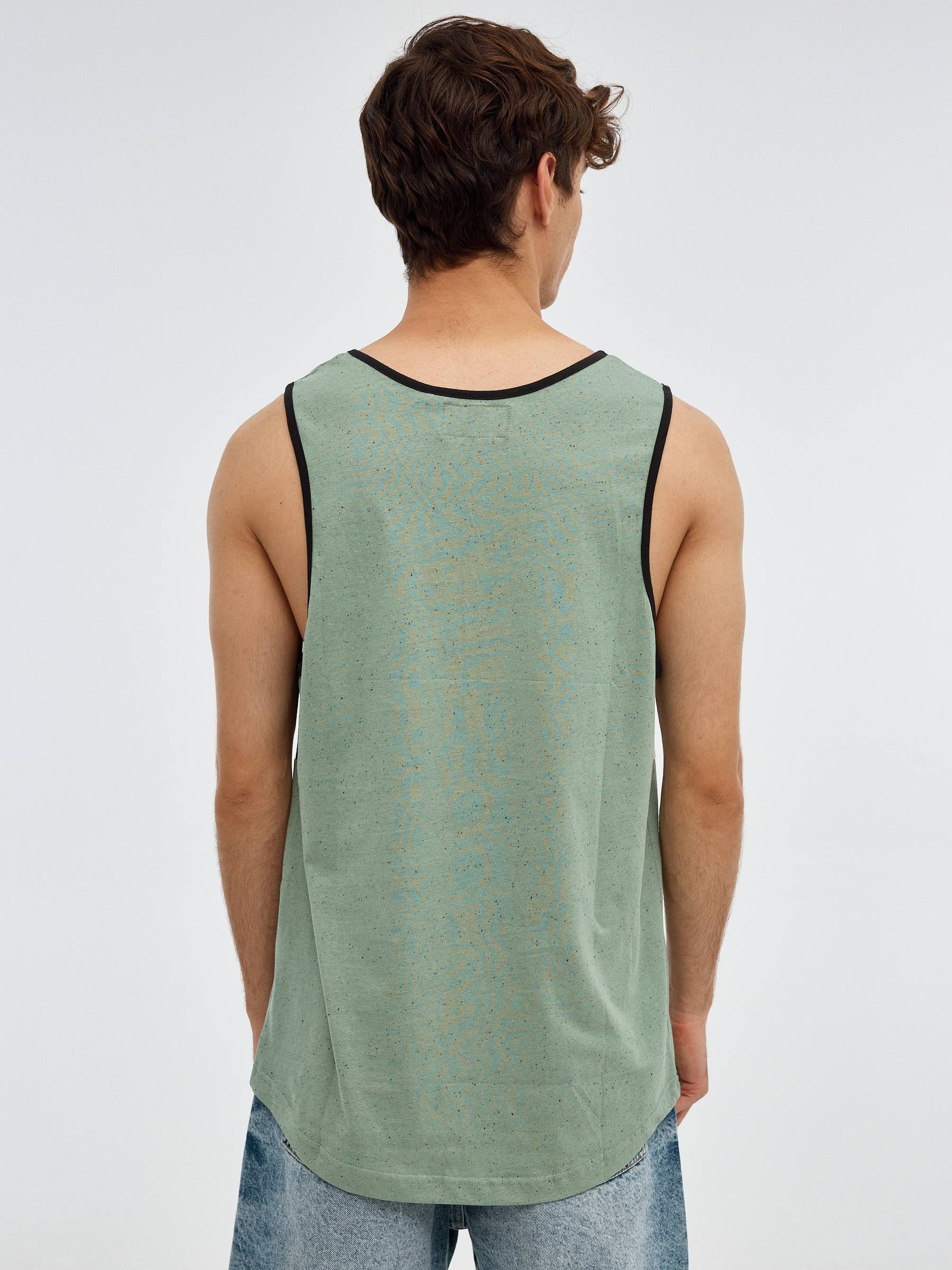 Side by Side T-shirt green middle front view