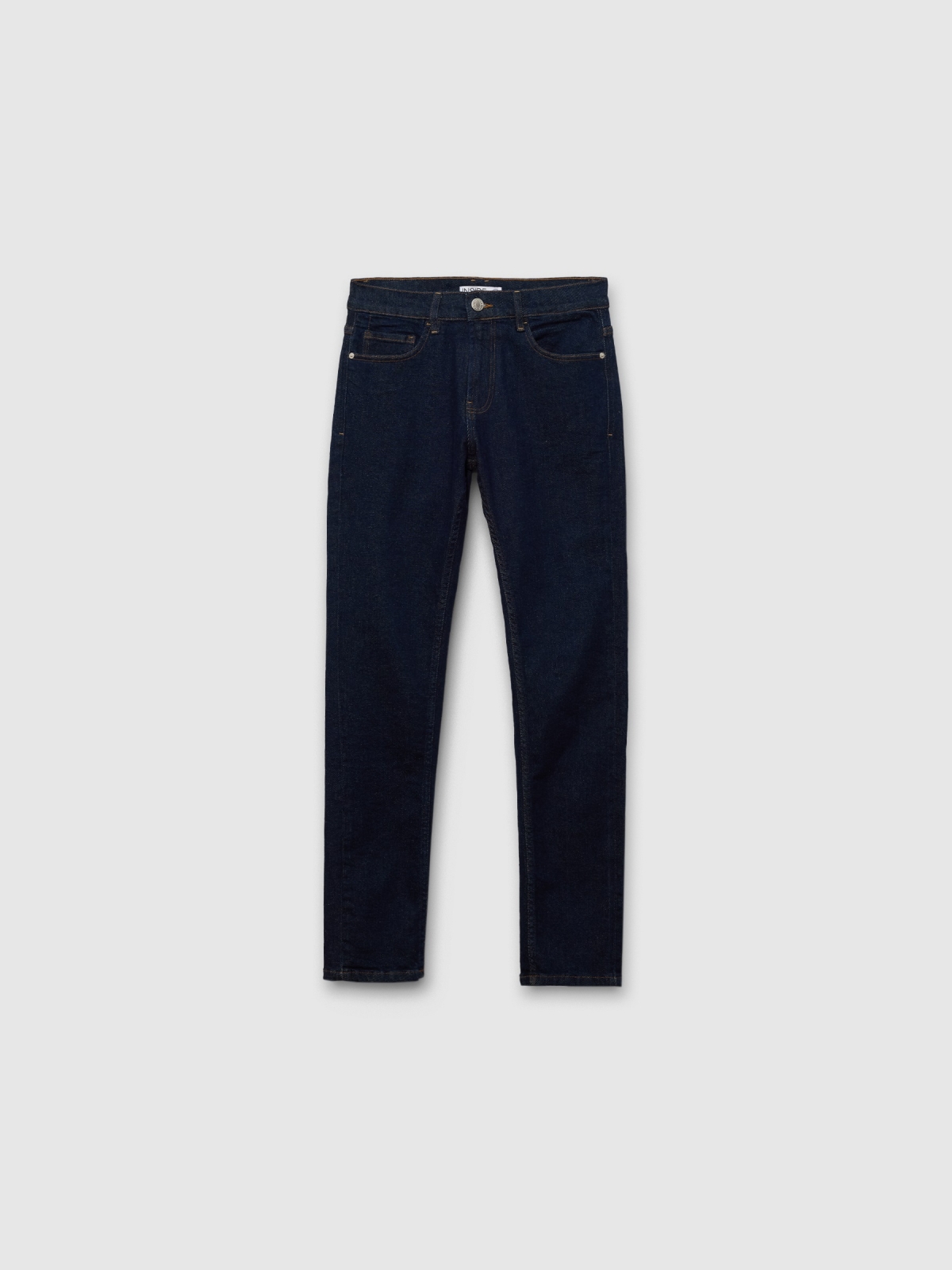 %Pto% Dark blue slim jeans blue front view