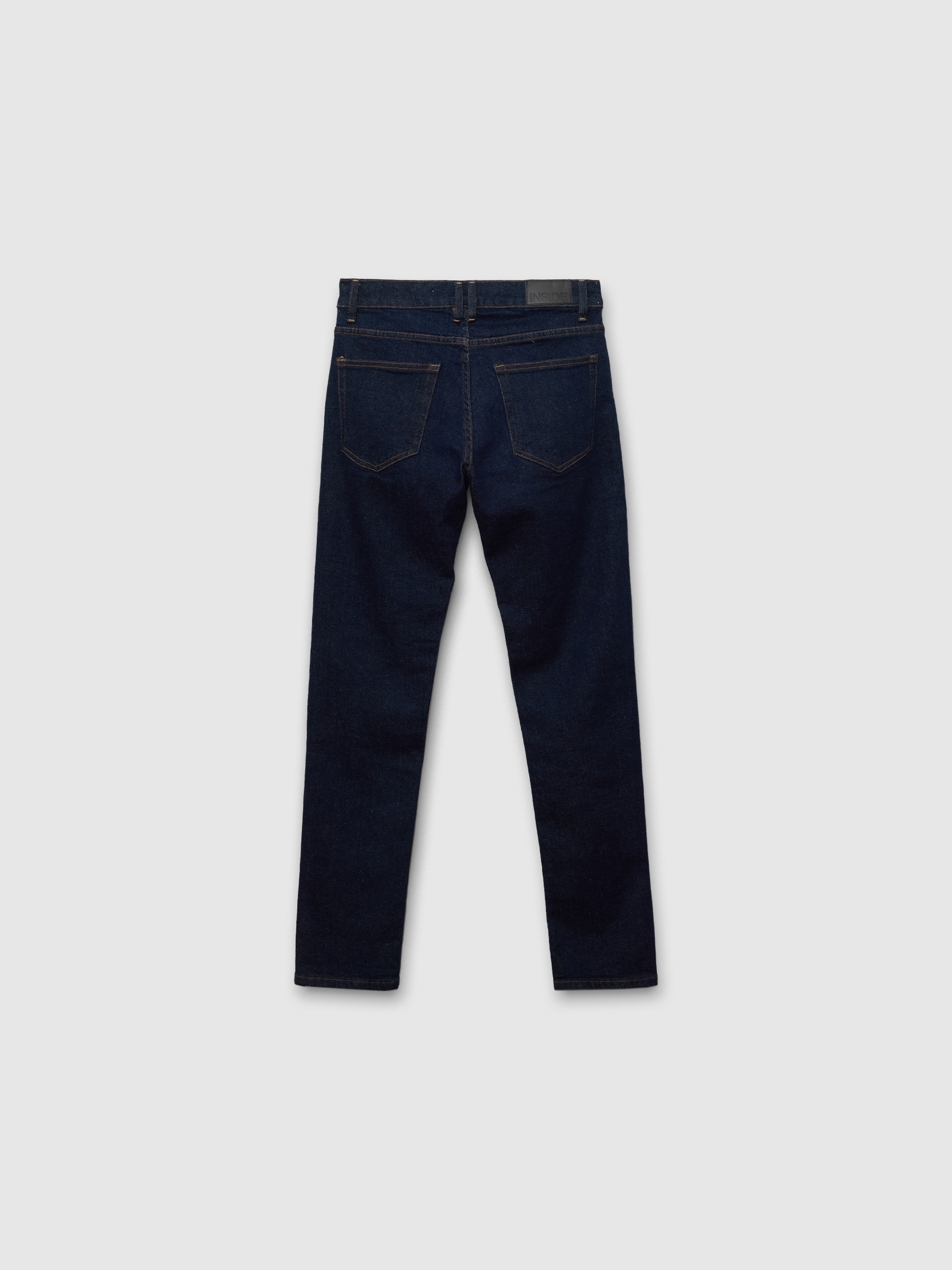 Dark blue slim jeans blue general front view