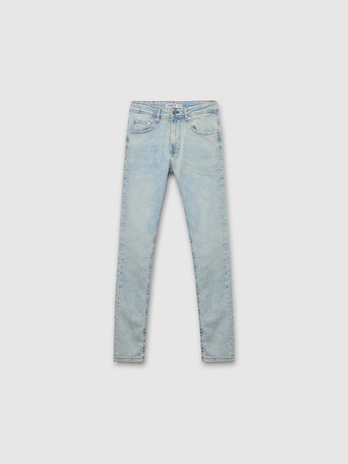 %Pto% Light blue skinny jeans blue front view