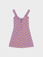 %Pto% Sunflower mini dress purple