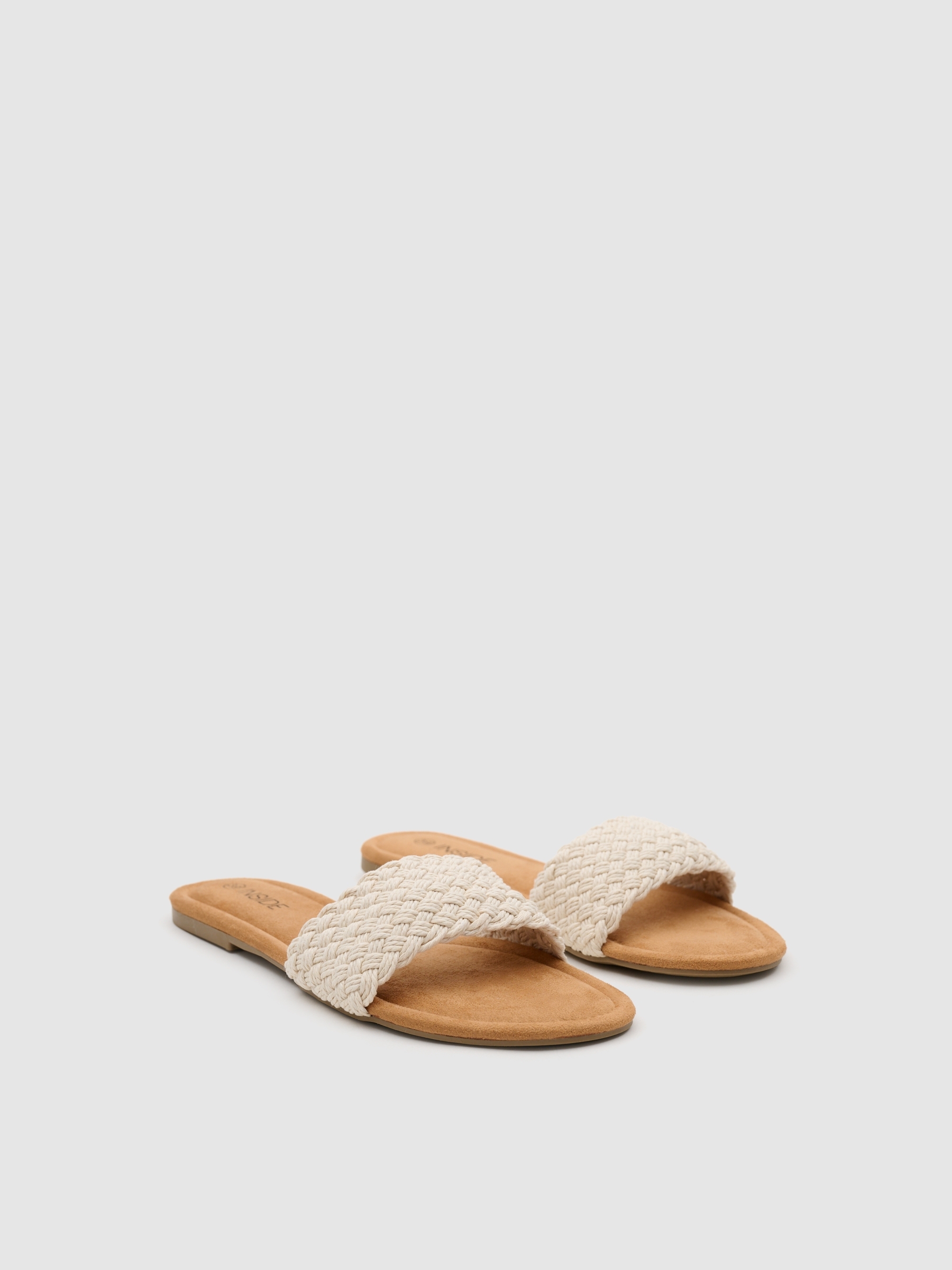Off-white braided sandal off white