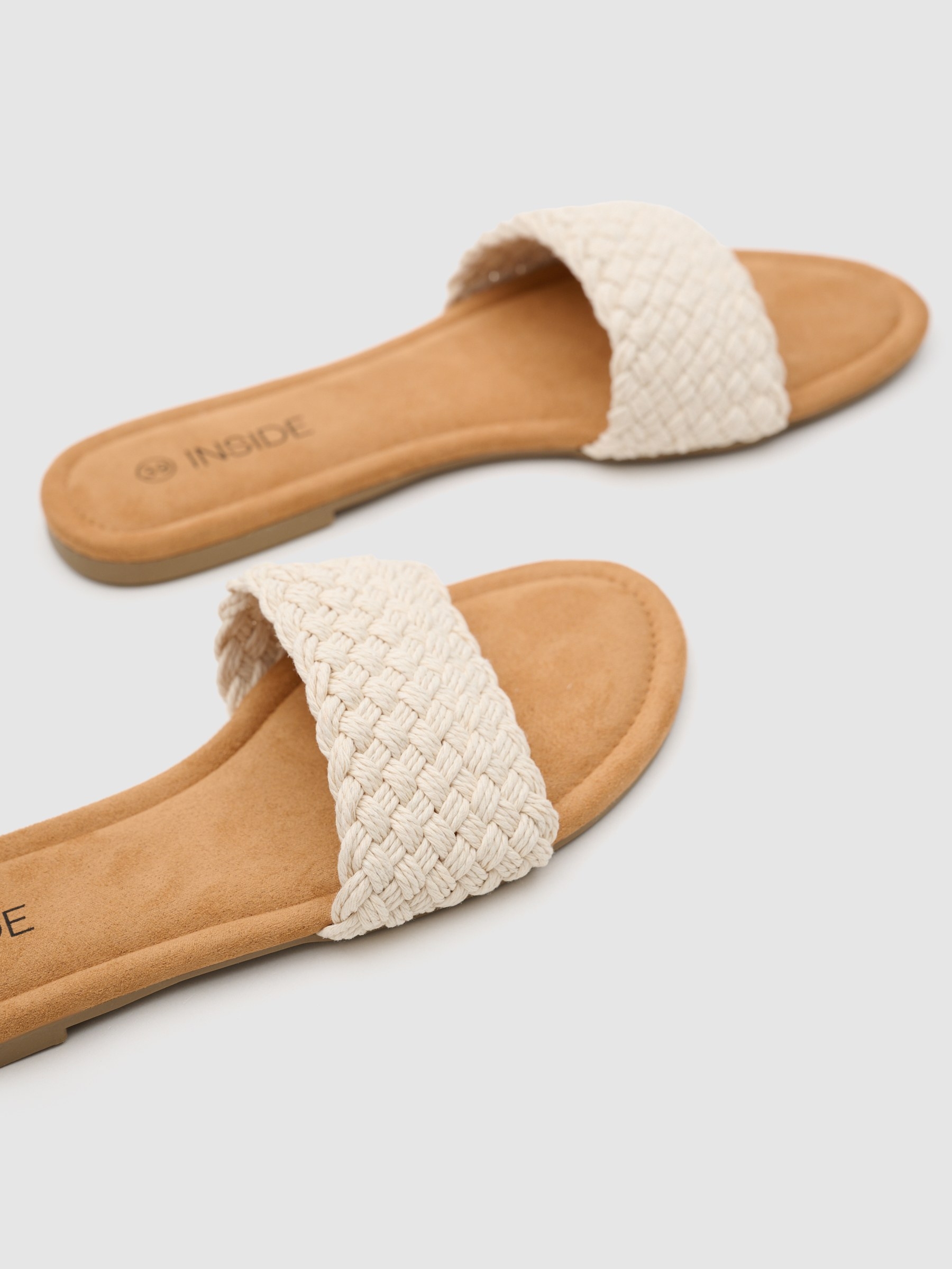 Off-white braided sandal off white