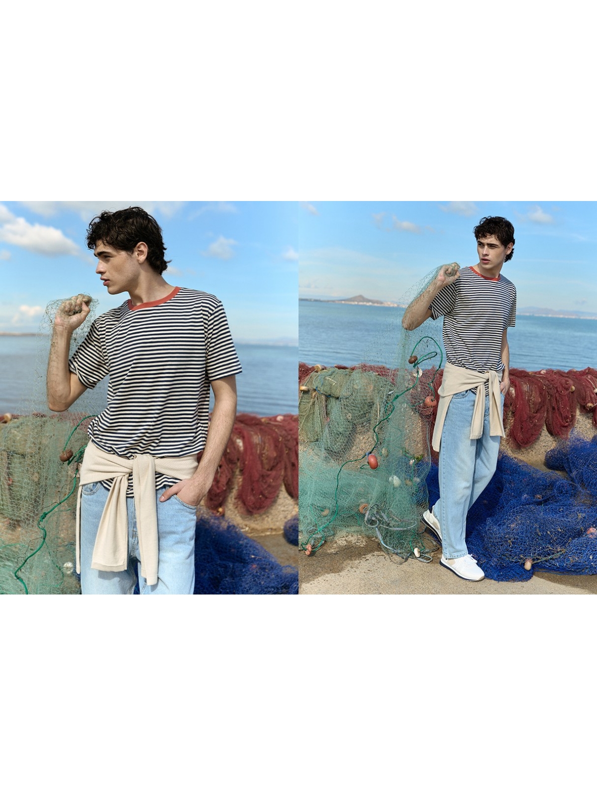 %NewExtra% Jersey básico de malha gola redonda crua