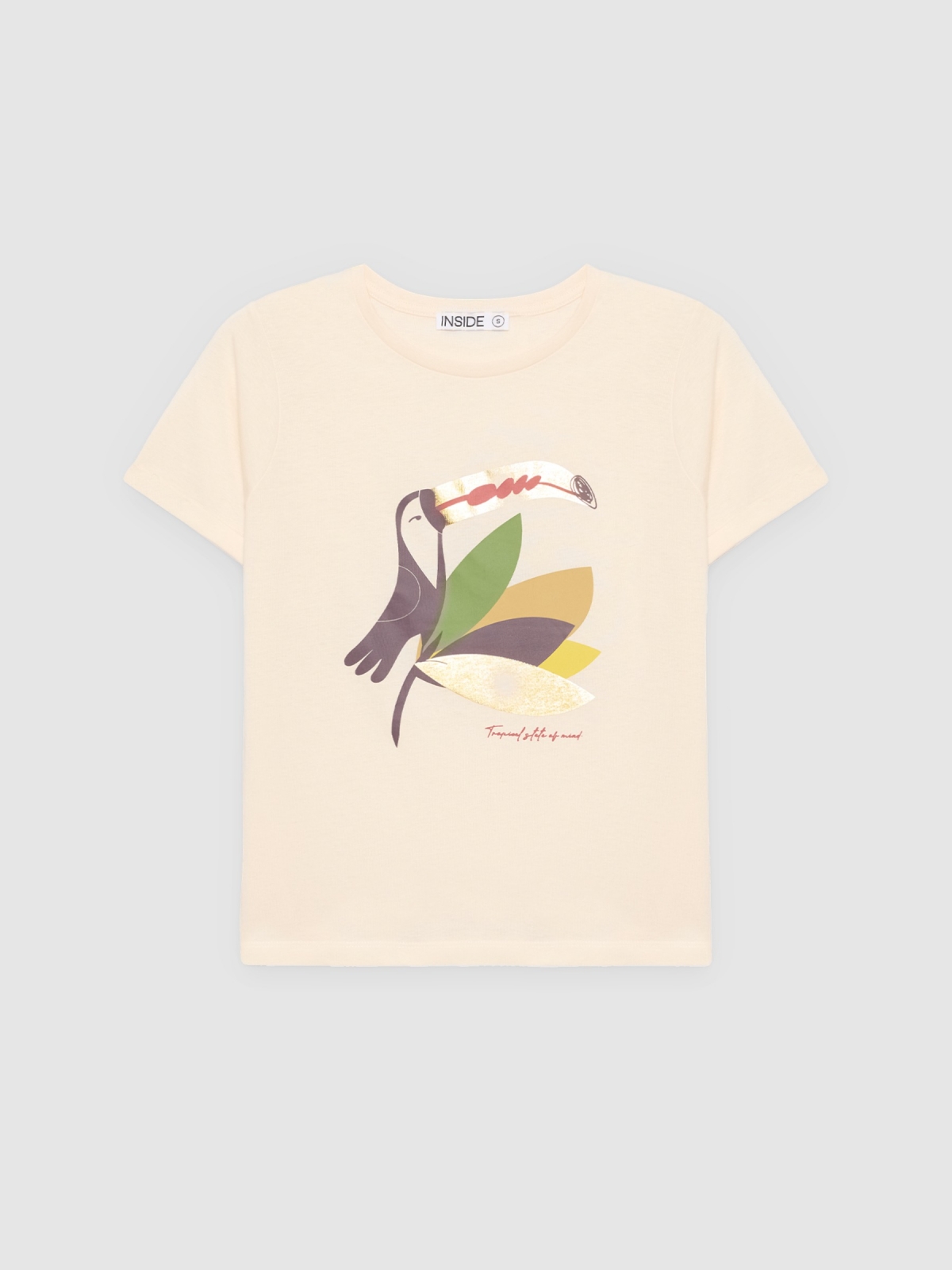 %Pto% Toucan t-shirt raw front view