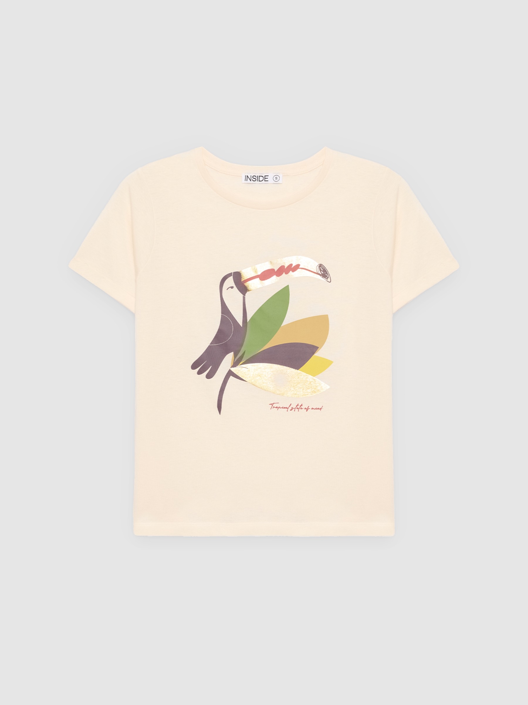 %Pto% Toucan t-shirt raw front view