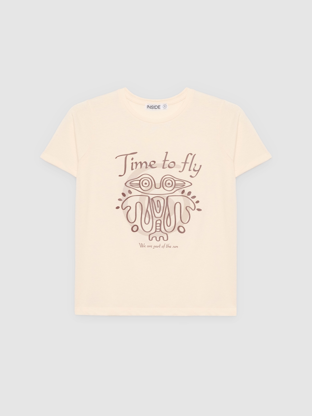 Camiseta print Time to fly