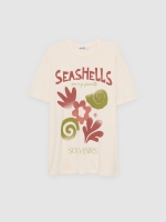 %Pto% Camiseta oversize sheashells blanco roto vista frontal