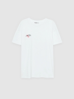 %Pto% Oversized cherry T-shirt white front view