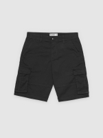 %Pto% Bermuda cargo jogger grey front view