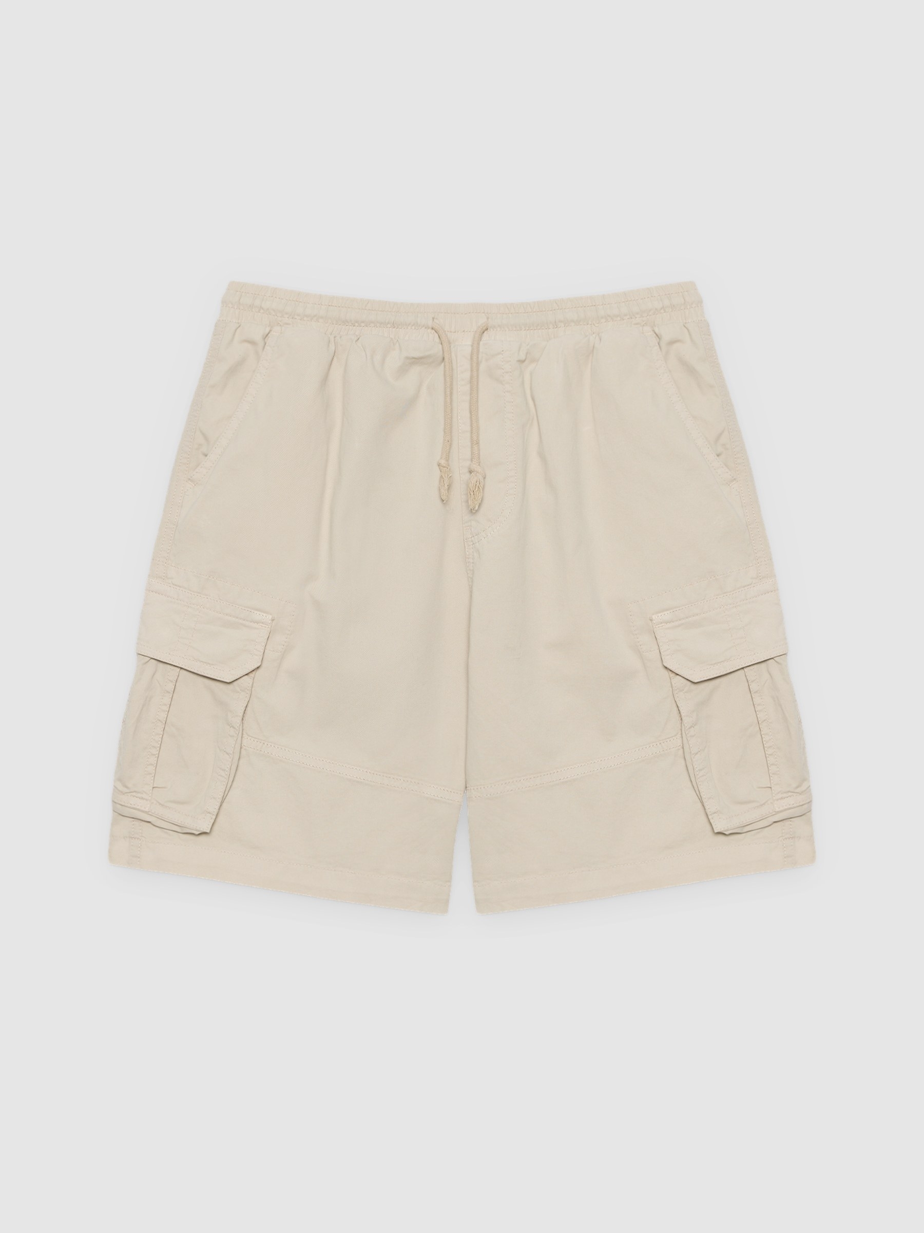 Bermuda cargo jogger beige vista media frontal