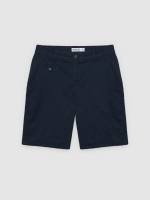 %Pto% Regular chino shorts navy front view