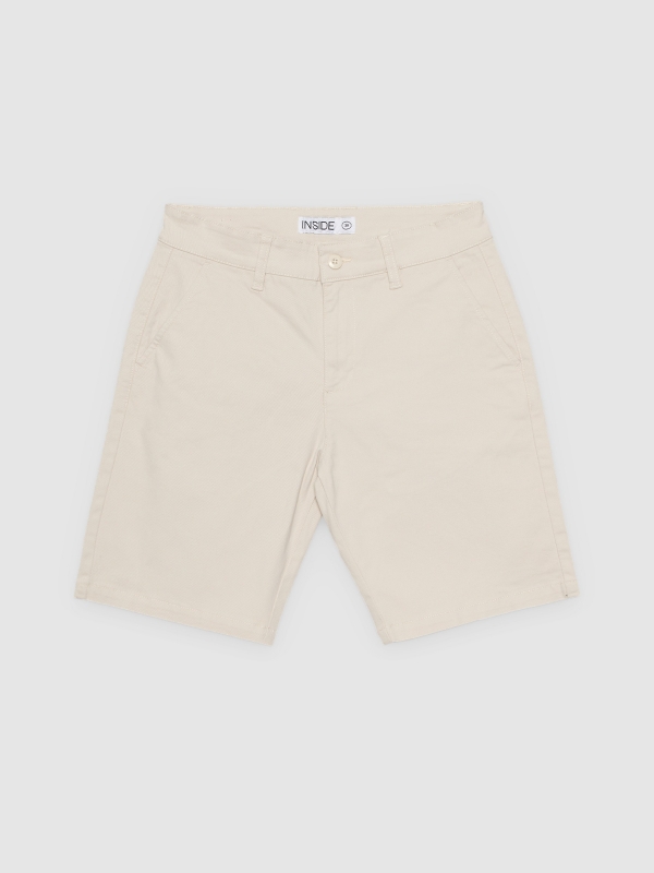  Bermuda Chino casual crua vista frontal