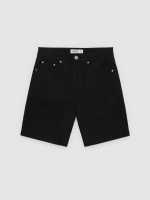 %Pto% Regular Bermuda shorts black front view