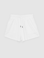 %Pto% Shorts de felpa con bolsillos blanco vista frontal