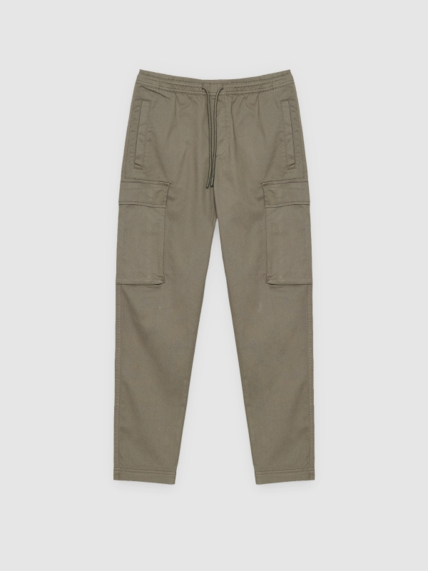 %Pto% Pantalón cargo jogger beige vista frontal