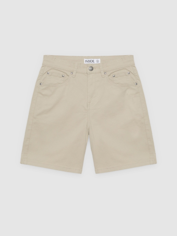  Bermudas regular crudo vista frontal