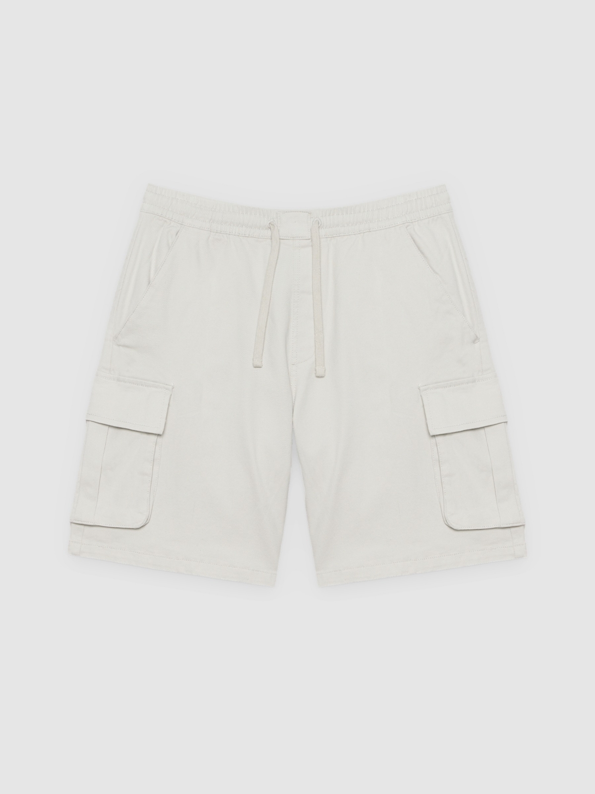 %Pto% Bermuda jogger cargo gris claro vista frontal