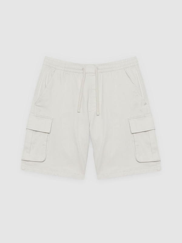  Bermuda jogger cargo gris claro vista frontal