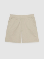 %Pto% Gabardine jogger shorts raw front view