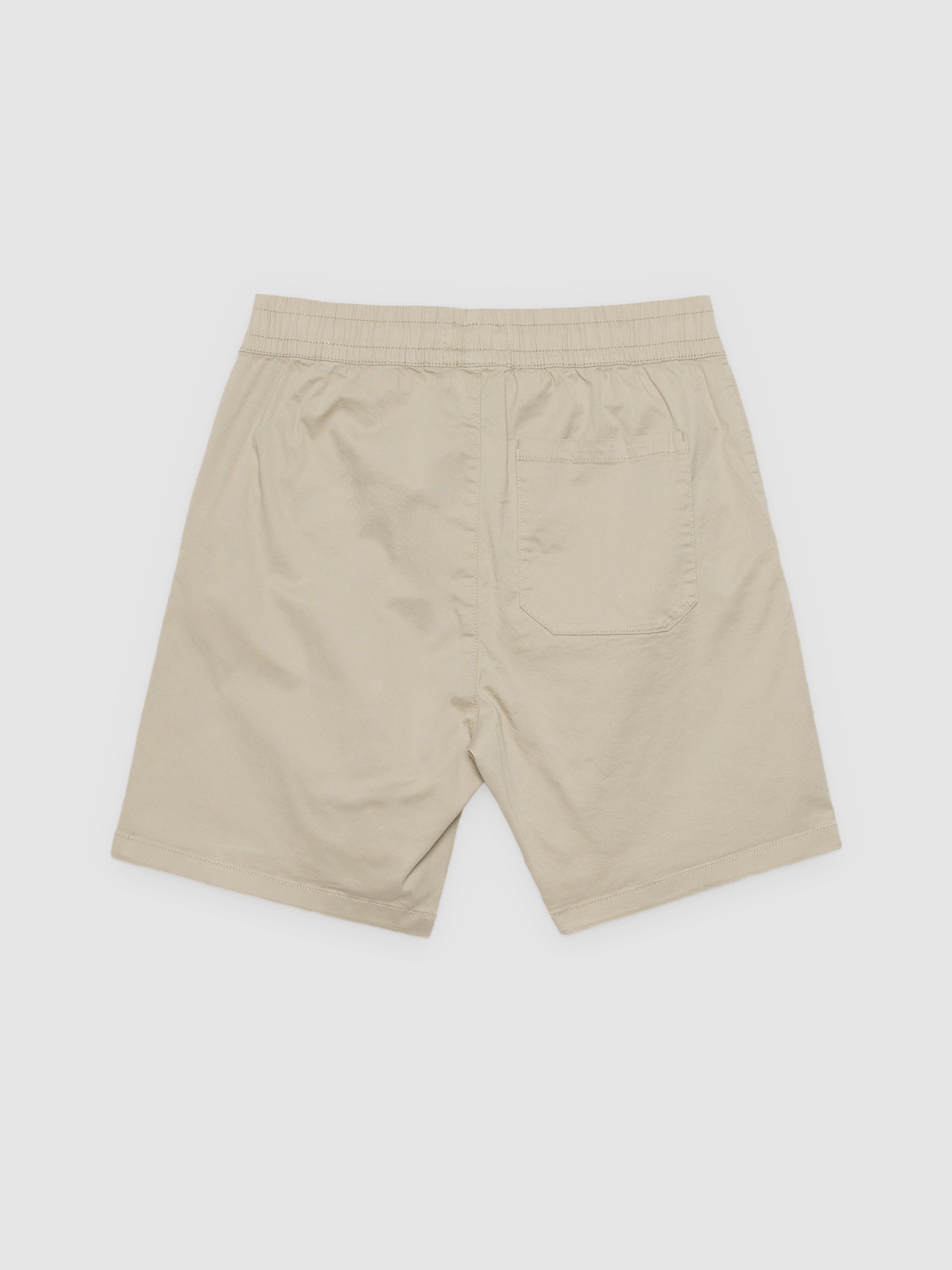 Bermuda jogger gabardina crudo vista media frontal