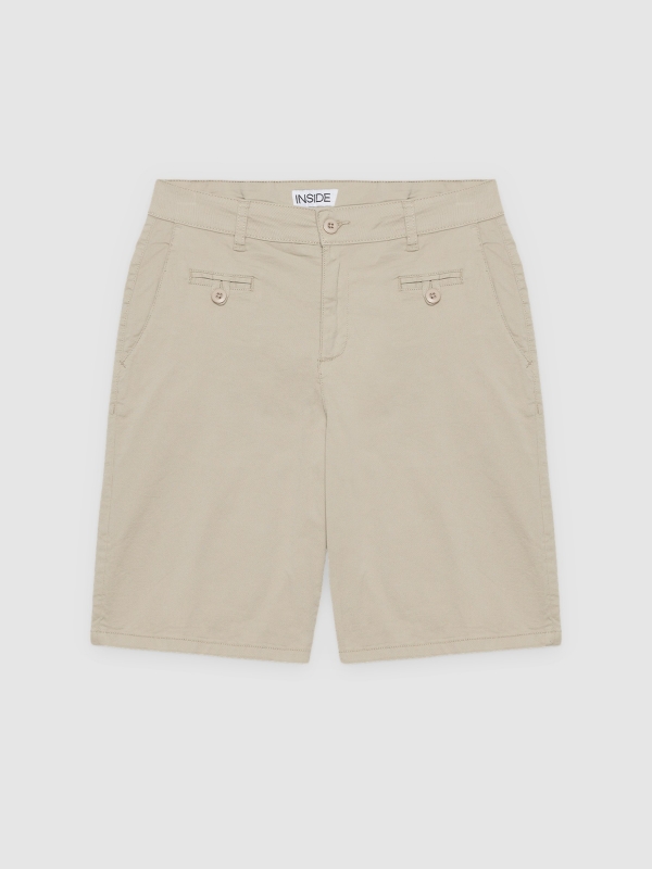  Bermuda chino regular beige vista frontal