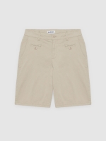 %Pto% Bermuda chino regular bege vista frontal