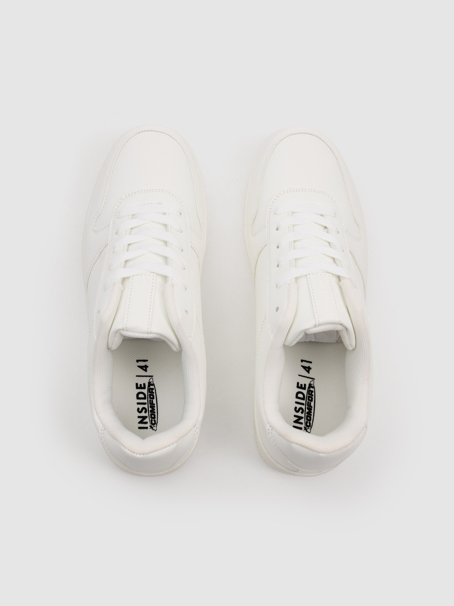 Deportiva skater polipiel blanco