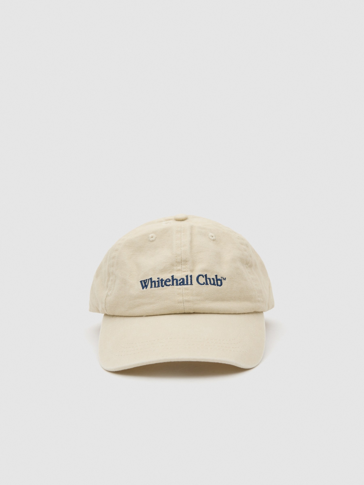 Whitehall baseball cap beige 45º front view