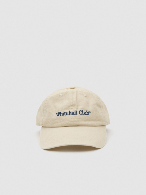 Whitehall baseball cap beige 45º front view