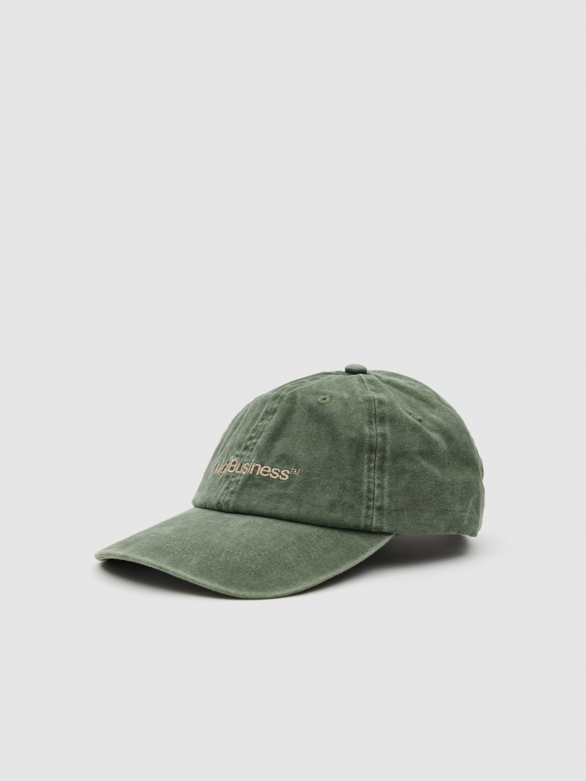 Business baseball cap khaki 45º back view