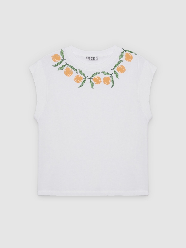  Graphic tank top white front view