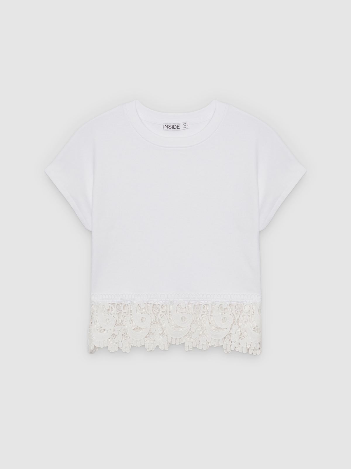 %Pto% Camiseta combinada sin mangas blanco vista frontal